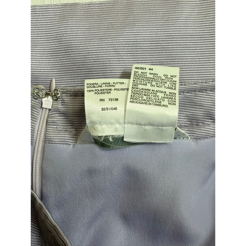 Max Mara Lavender Textured Cotton Blend Pencil Skirt Made in Italy Size 10‎ - Picture 4 of 7